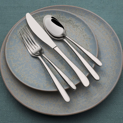 10-Piece Silverware Set, Service for 2, Addica Flatware Cutlery Set